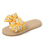 Women's Summer Flat Beach Casual Sandals - Slip-On Style