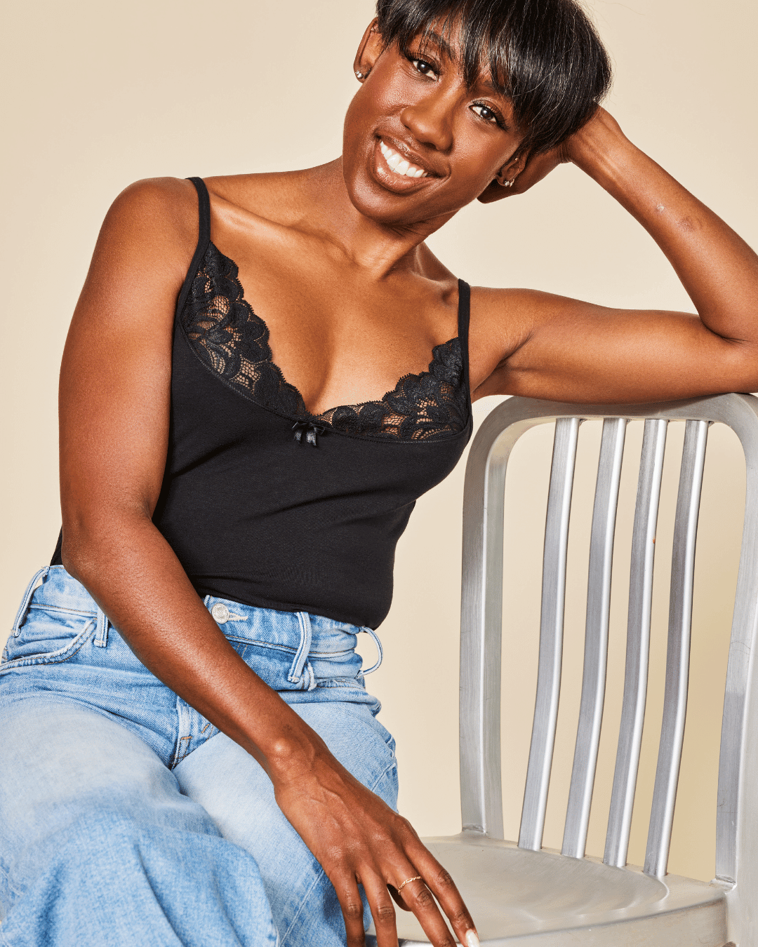 Luna Lace - Cotton Cami Meadow