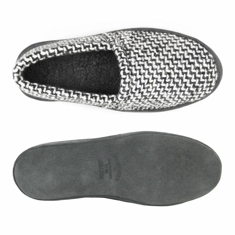 Polar Feet Men's Perfect Mocs Grey Wool Polar Feet® LLC