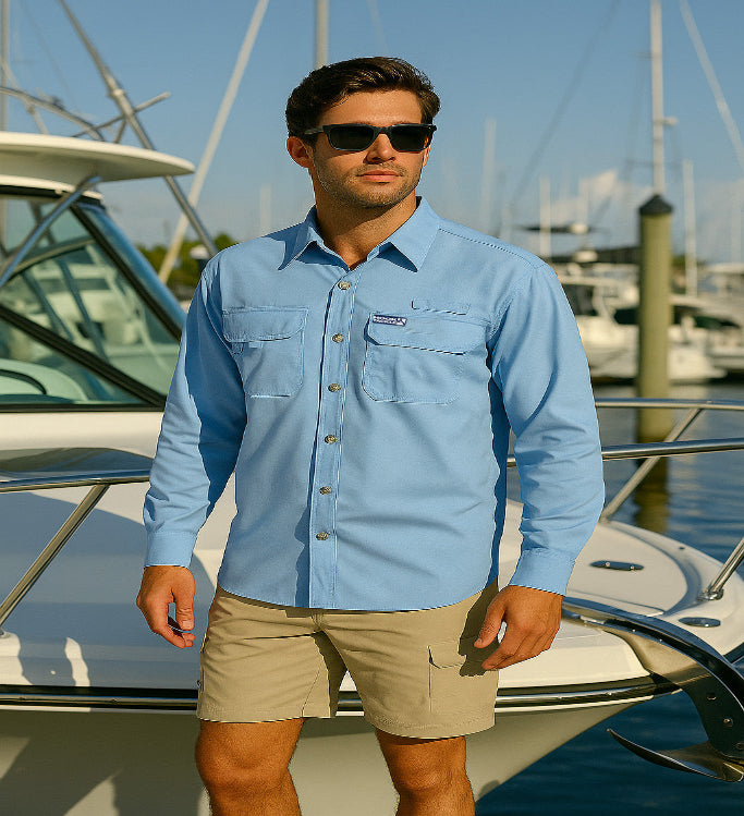 Men's Seacliff 2.0 L/S UV Vented Fishing Shirt Hook & Tackle