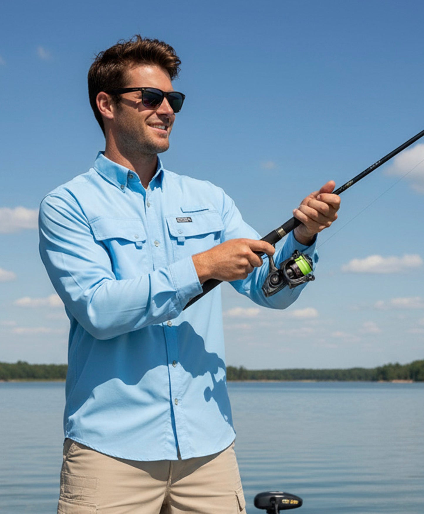 Men's Seacliff 2.0 L/S UV Vented Fishing Shirt Hook & Tackle
