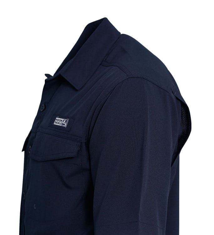 Men's Coastline S/S UV Vented Fishing Shirt Hook & Tackle
