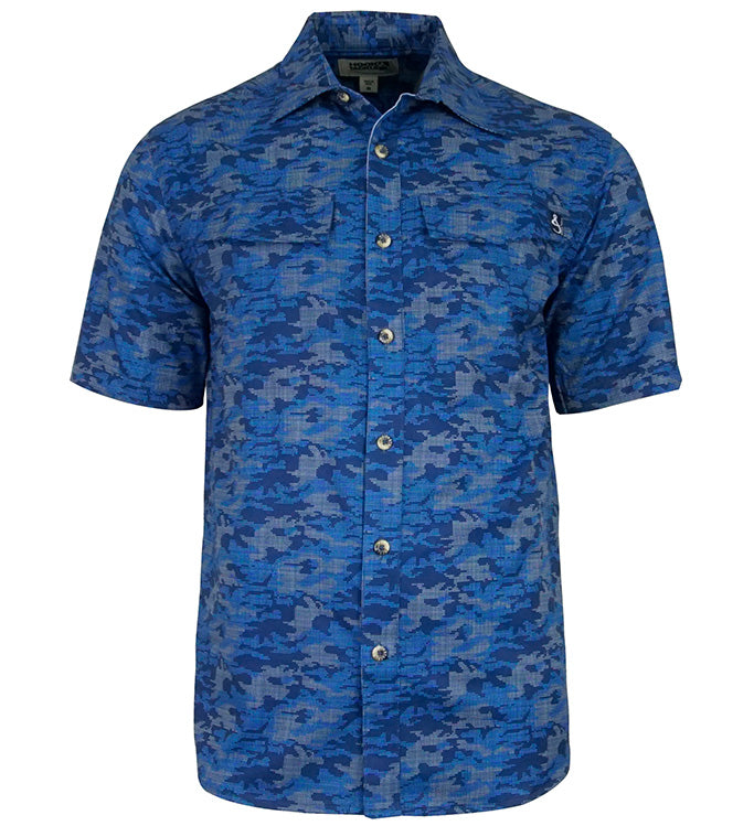 Men's Dot Camo UV Vented Fishing Shirt Hook & Tackle