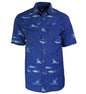 Men's Marine Charts UV Vented Fishing Shirt Hook & Tackle