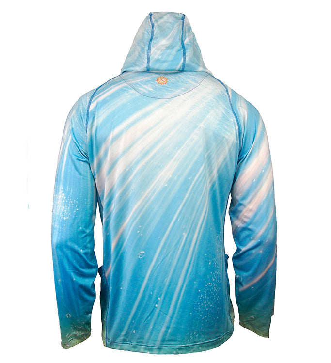 Men's Tuna Abyss UV Fishing Hoodie Gaiter Hook & Tackle