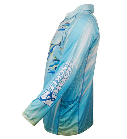 Men's Tuna Abyss UV Fishing Hoodie Gaiter Hook & Tackle