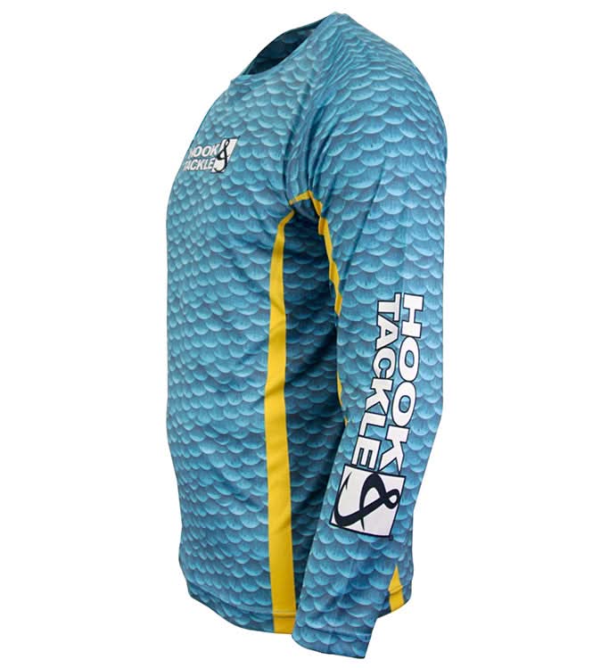 Men's Mahi Scales L/S UV Fishing Shirt Hook & Tackle