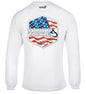 Men's Star Spangled L/S UV Fishing T-Shirt Hook & Tackle