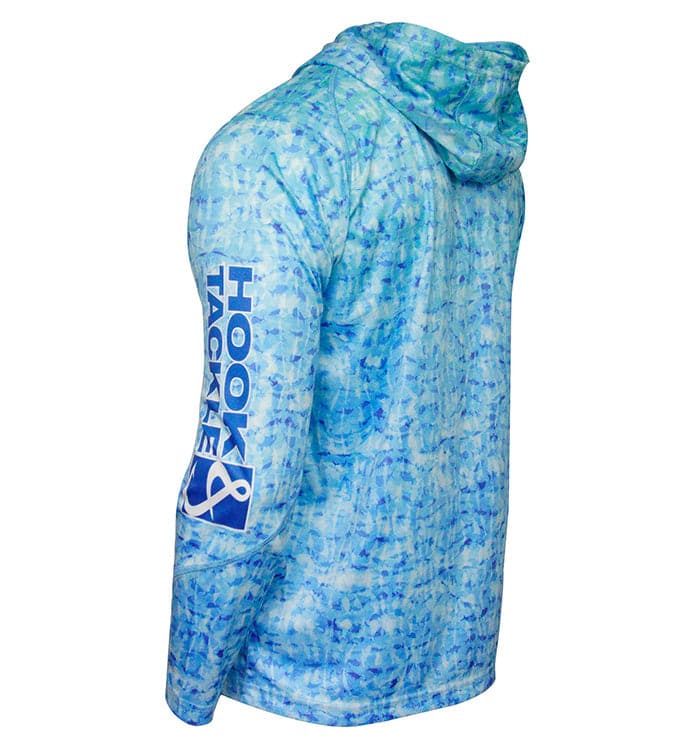 Men's Fish Shadows UV Fishing Hoodie Hook & Tackle
