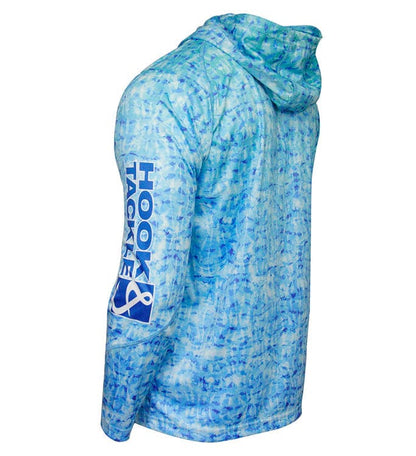 Men's Fish Shadows UV Fishing Hoodie Hook & Tackle