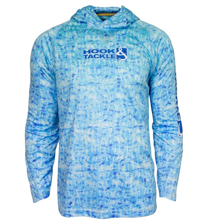 Men's Fish Shadows UV Fishing Hoodie Hook & Tackle