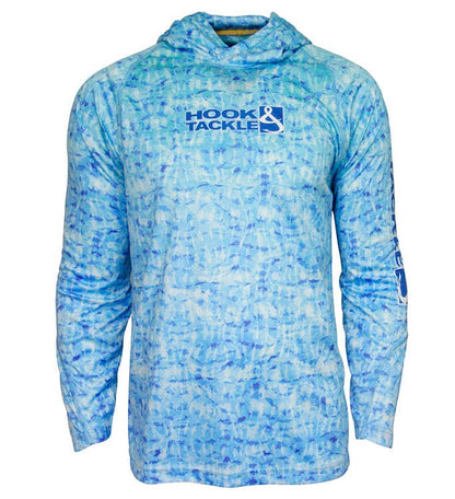Men's Fish Shadows UV Fishing Hoodie Hook & Tackle