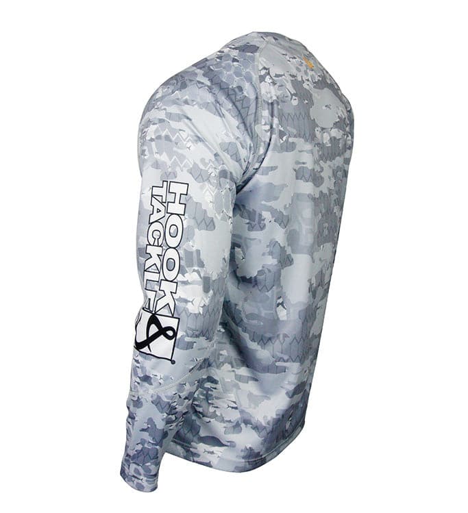 Men's Fractal Camo L/S UV Fishing Shirt Hook & Tackle