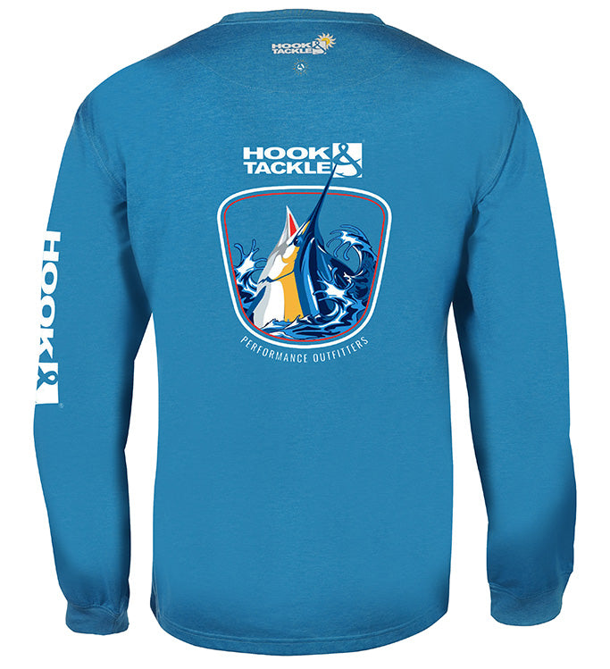 Men's Marlin Thrust L/S UV Fishing T-Shirt Hook & Tackle