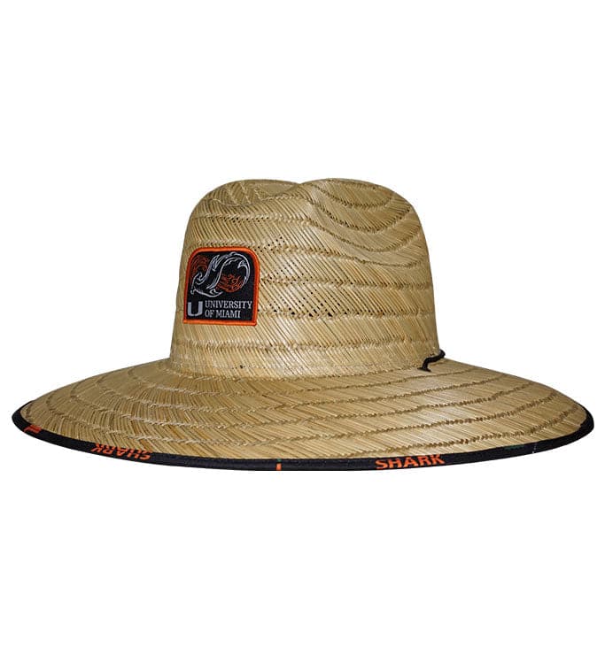 University of Miami Shark Research Straw Hat Hook & Tackle