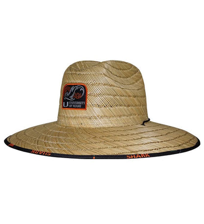 University of Miami Shark Research Straw Hat Hook & Tackle