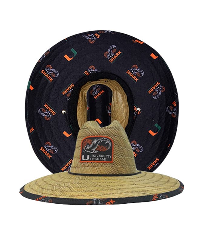 University of Miami Shark Research Straw Hat Hook & Tackle
