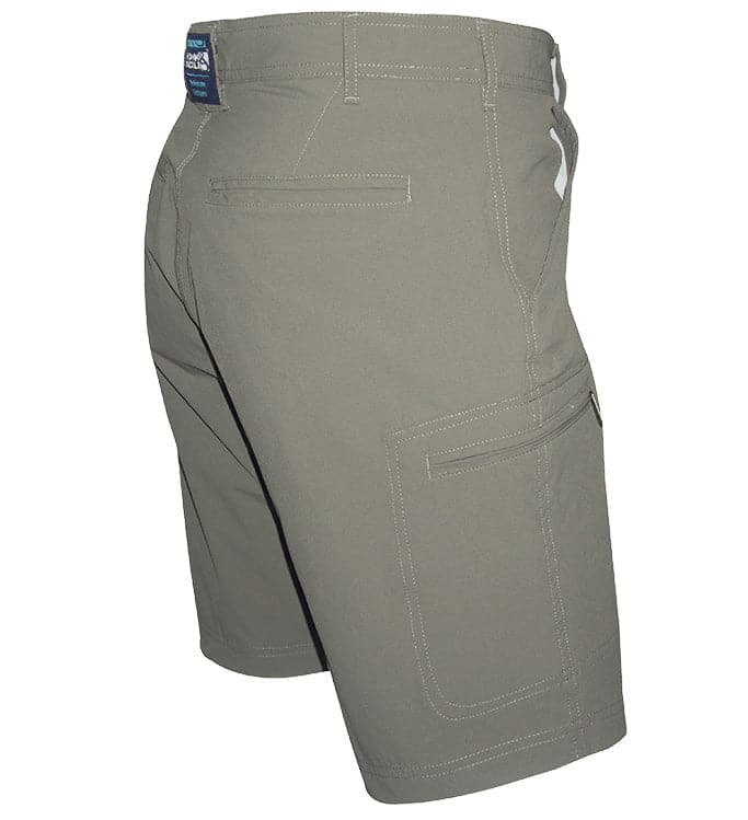Men's Ripstop Driftwood 4-Way Stretch Fishing Short Hook & Tackle