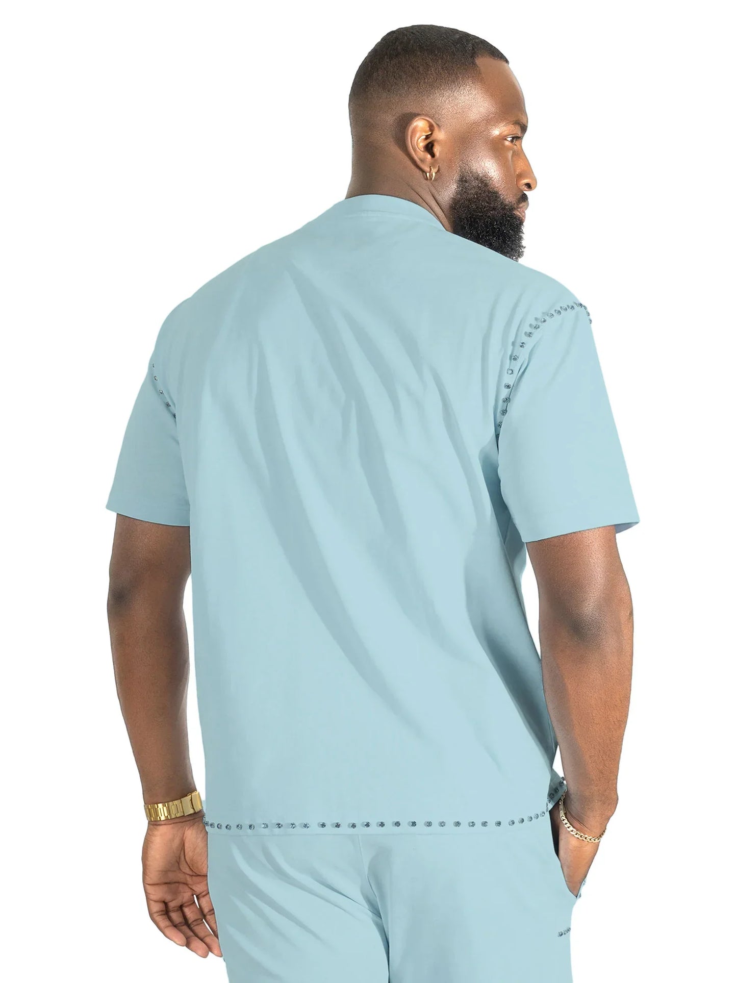 Makobi Prada Tee - Light Blue Denim Exchange