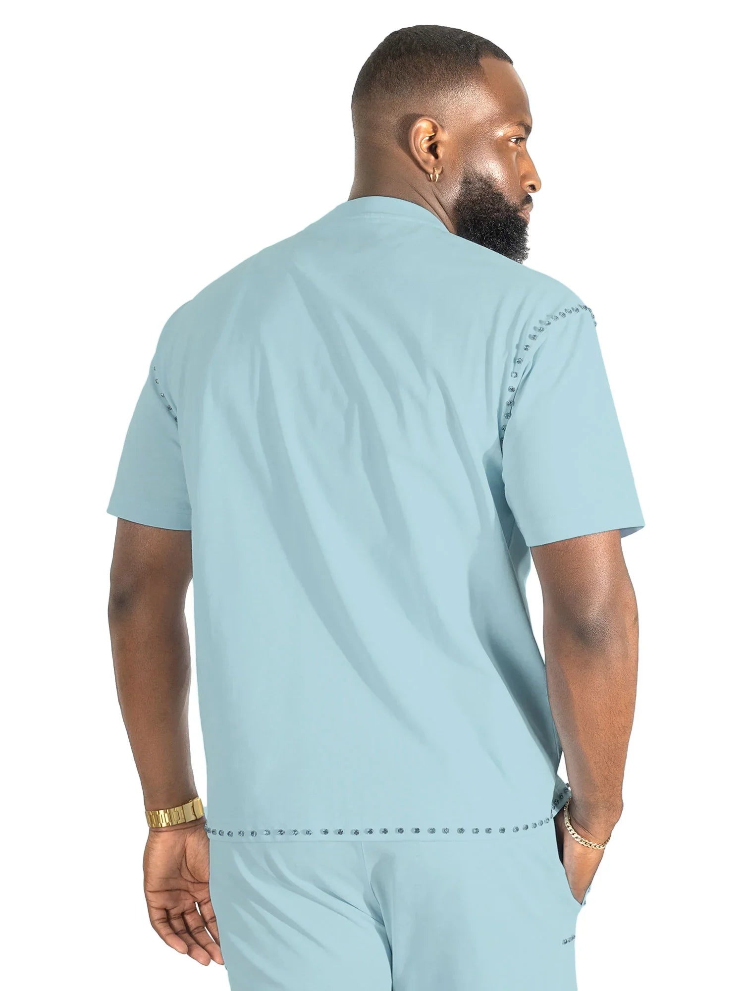 Makobi Prada Tee - Light Blue Denim Exchange