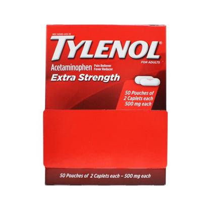 Extra-Strength Tylenol, 100/box quakekits.com