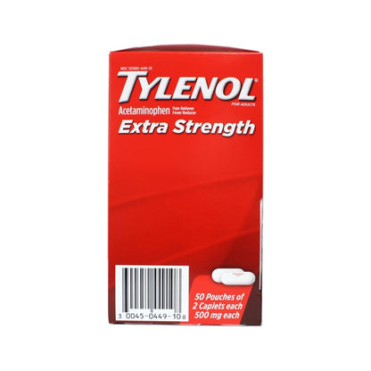 Extra-Strength Tylenol, 100/box quakekits.com