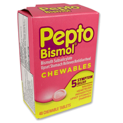 Pepto Bismol - M4043 - 48 1-Packs - 48 Tablets Per Dispenser Box quakekits.com