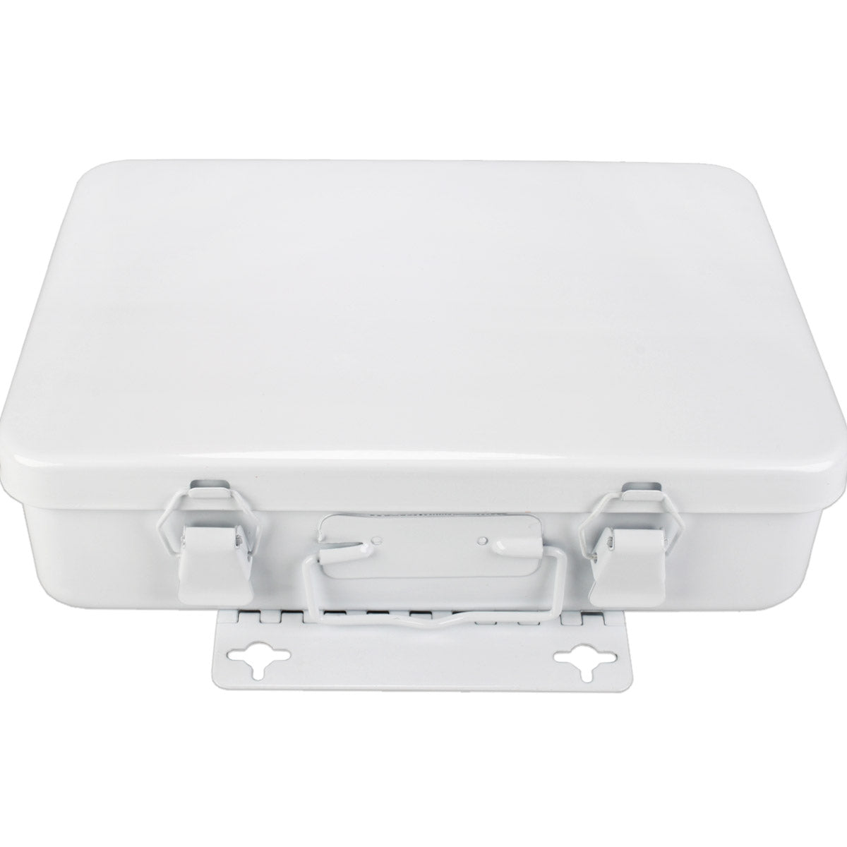 Metal First Aid Case, 16 Unit w/ Gasket - Horizontal - Empty quakekits.com