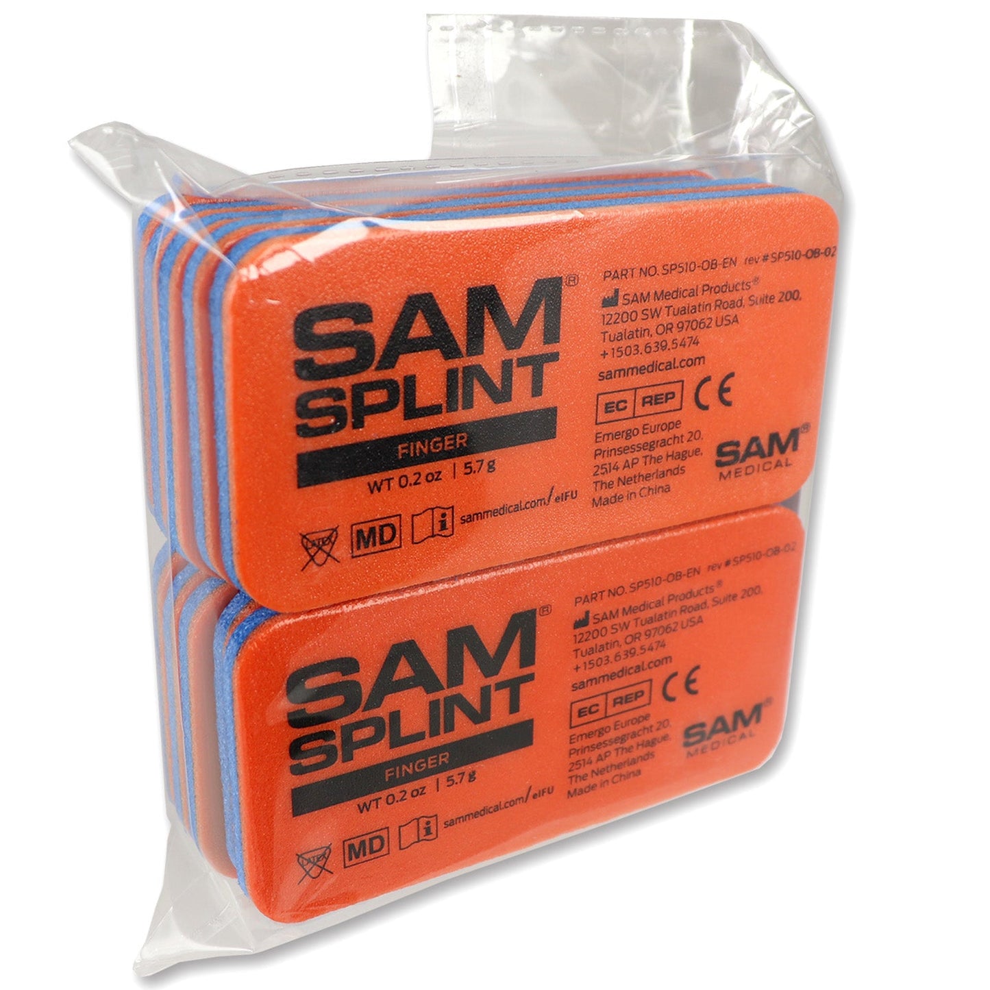 Sam Splint, Reusable - Finger, 10 pack quakekits.com