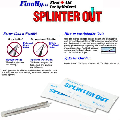 Splinter-Out, 10-Pack - Sterile Point quakekits.com