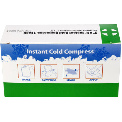 Instant Cold Compress, Boxed 4"x5" - 50 Per Case quakekits.com