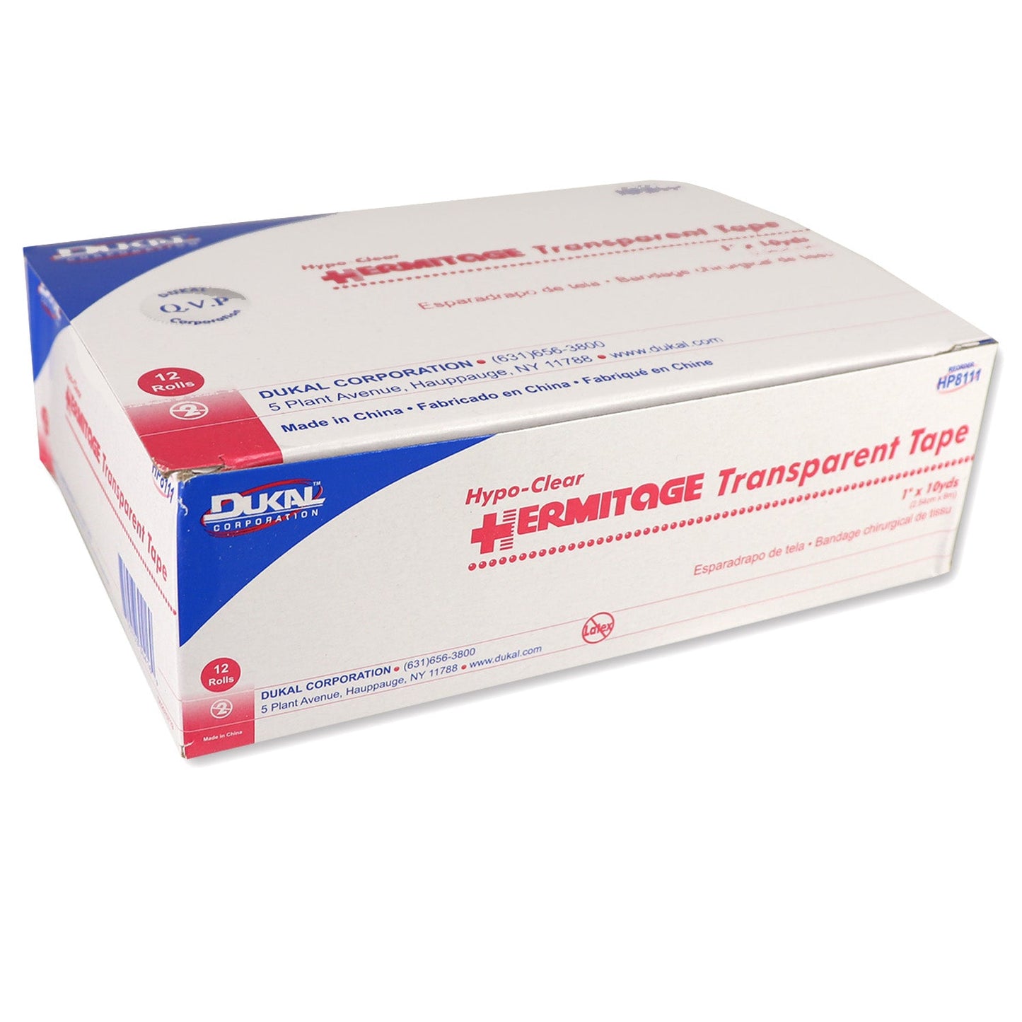 First Aid Tape, Transparent, 1" x 10yds - 12 per box quakekits.com