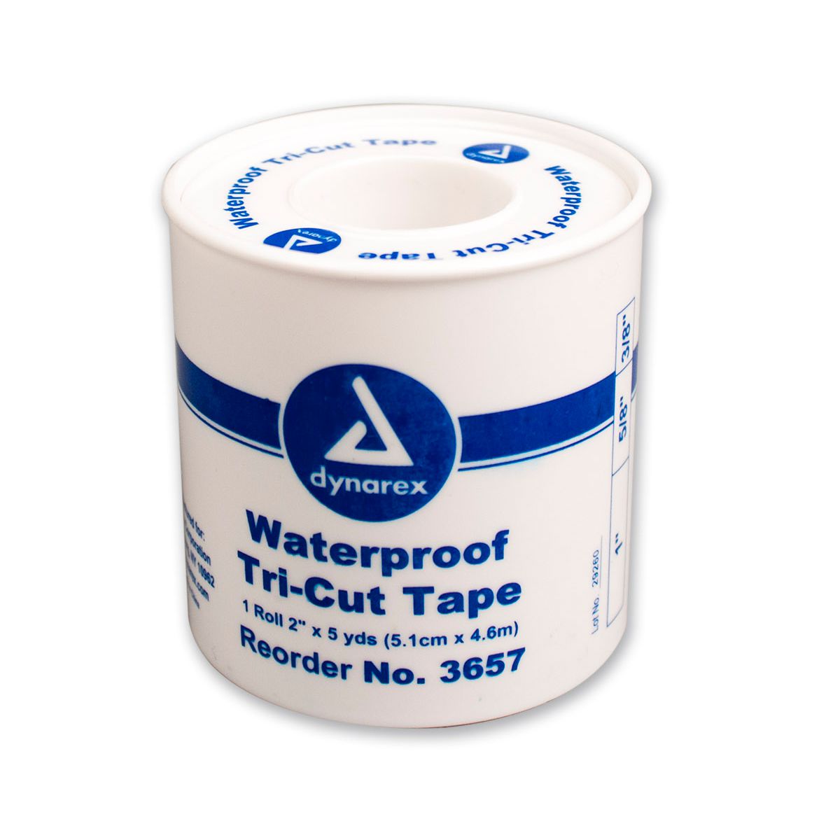 First Aid Tape, 3-Cut (Tri-Cut) Plastic Spool, 1 each quakekits.com
