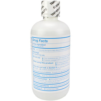 Eye Wash - Plastic Bottle - One Time Use - 8 oz quakekits.com