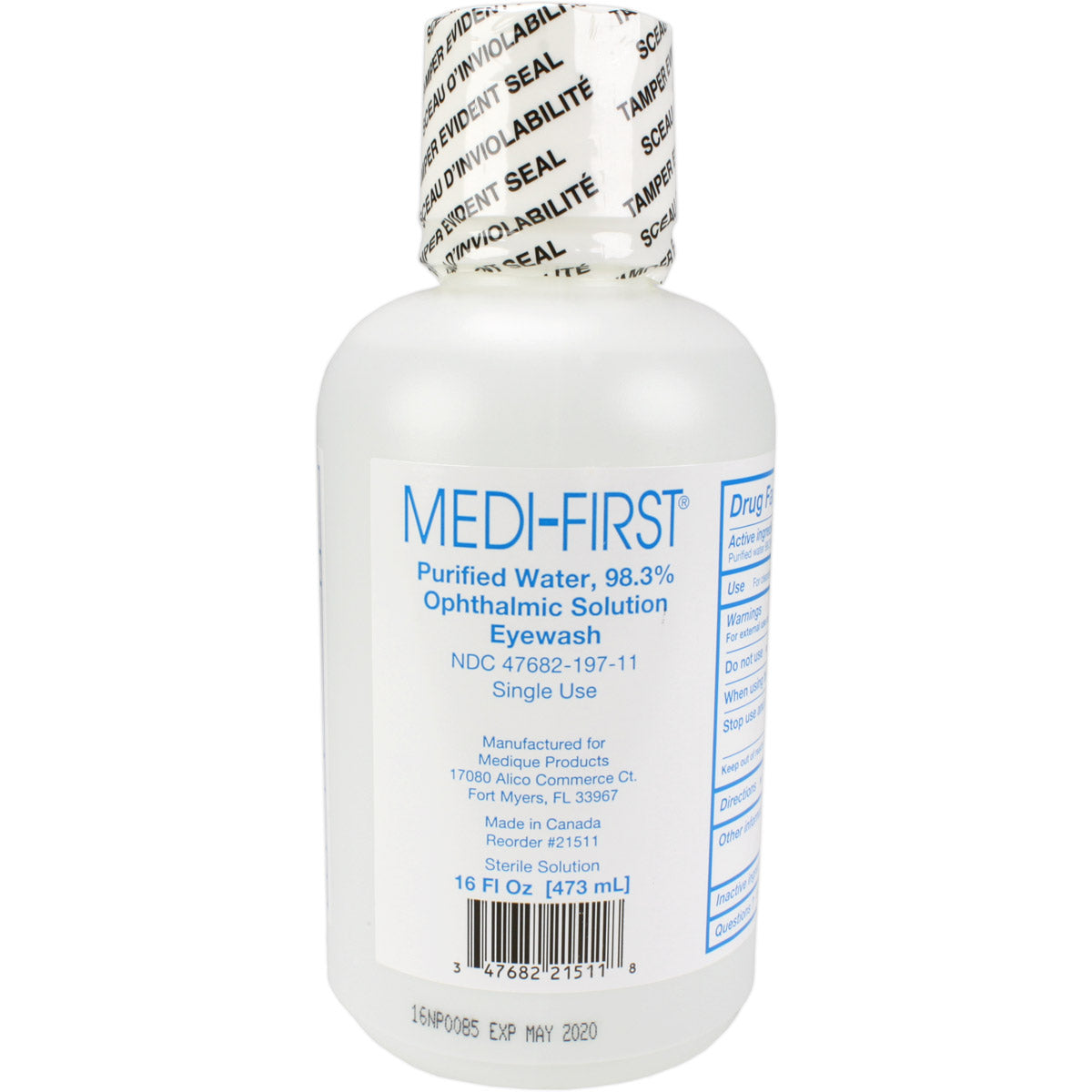 Eye Wash, 16 oz. quakekits.com