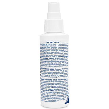 Sanizide Plus environmental surface germicidal solution, 4 oz. plastic bottle with pump spray, 1 ea. quakekits.com