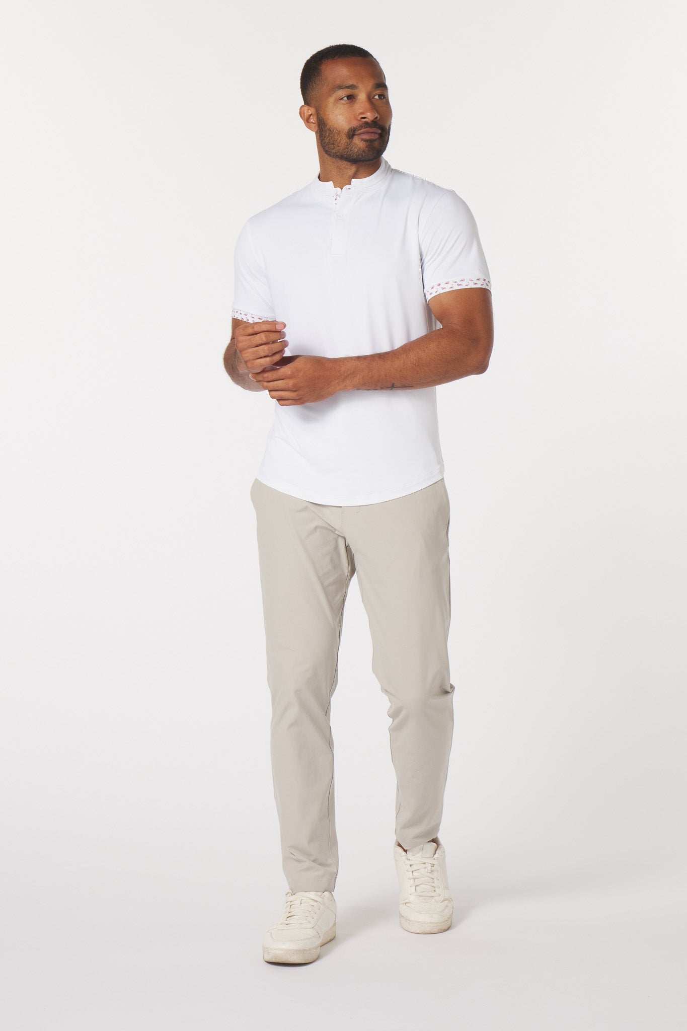 Catalyst Polo | Mantra Collar | Flamingo Contrast MANTRA