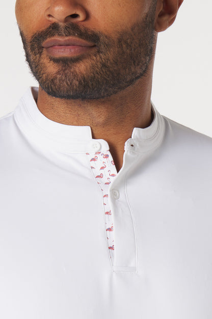 Catalyst Polo | Mantra Collar | Flamingo Contrast MANTRA