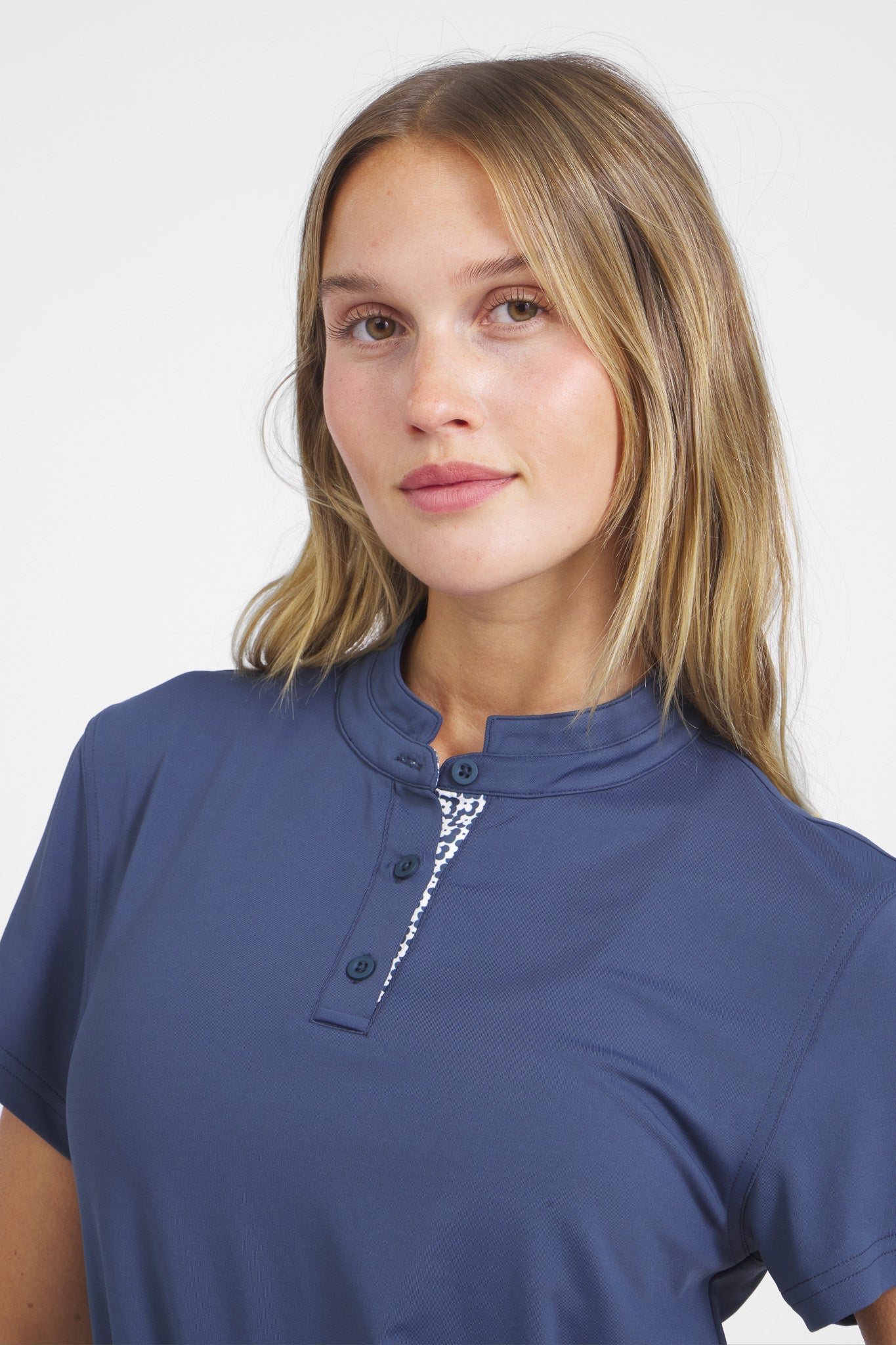 Women's Catalyst Polo | Mantra Collar | Bloom Contrast MANTRA