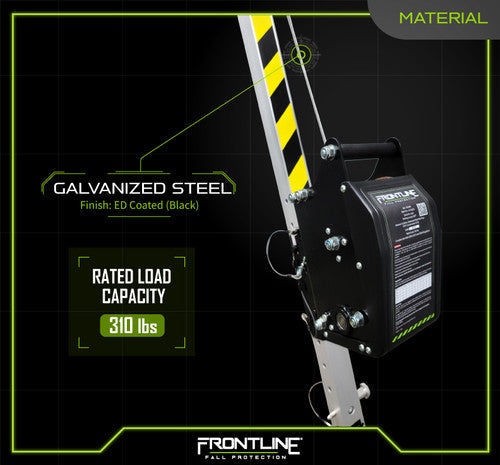 Frontline RUW60 MEGApod 60' Confined Space Winch with Galvanized Steel Cable VM Hardware