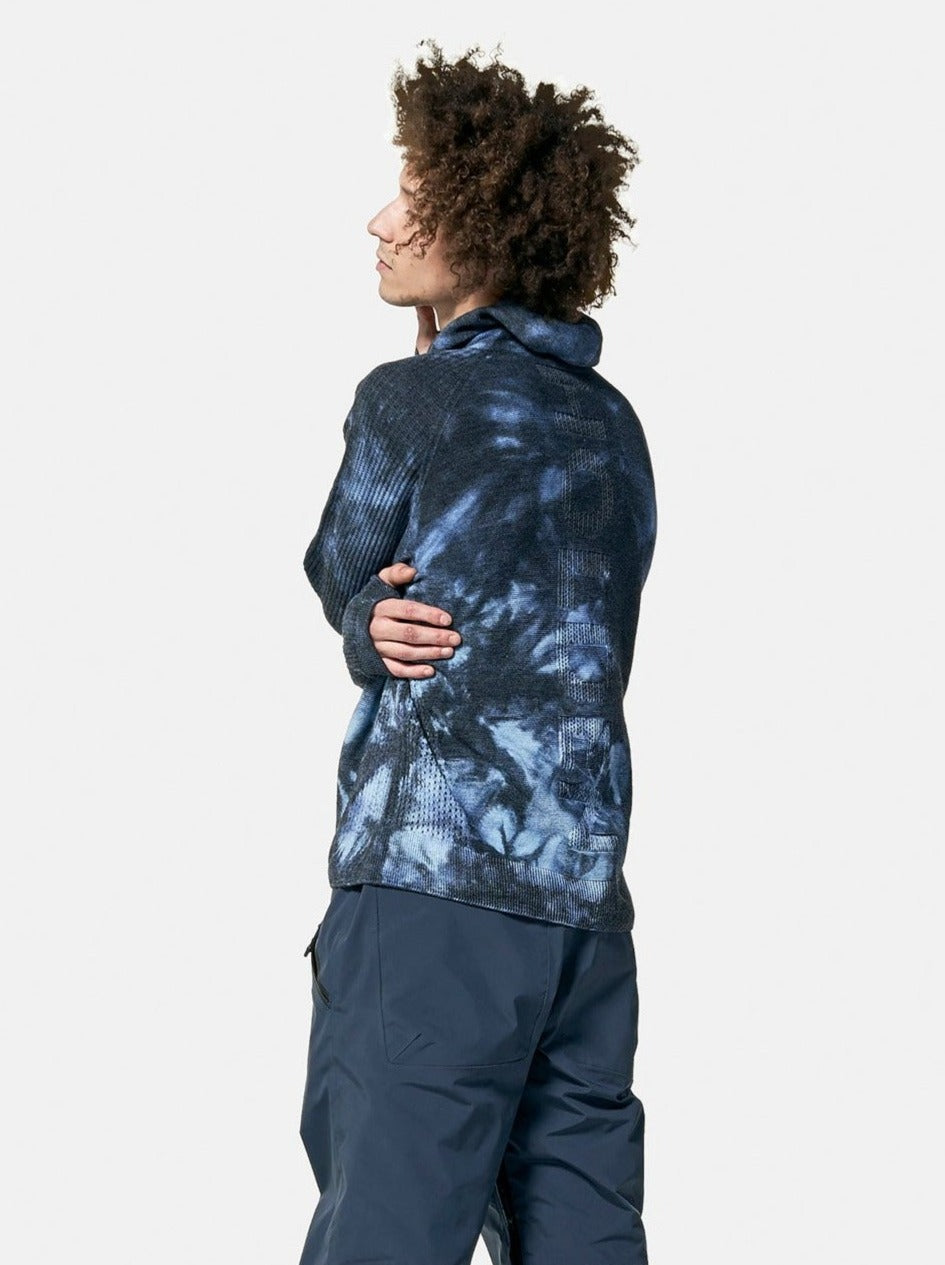 Balaclava Sweater - Navy Wave Dye Holden Outerwear