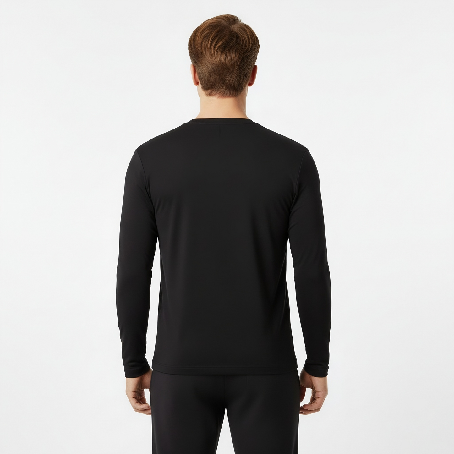 Mason Black Long Sleeve Crew Auragen