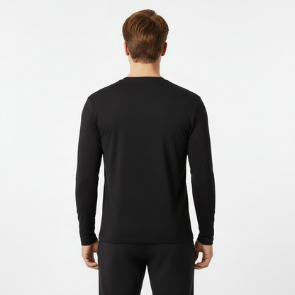 Mason Black Long Sleeve Crew Auragen