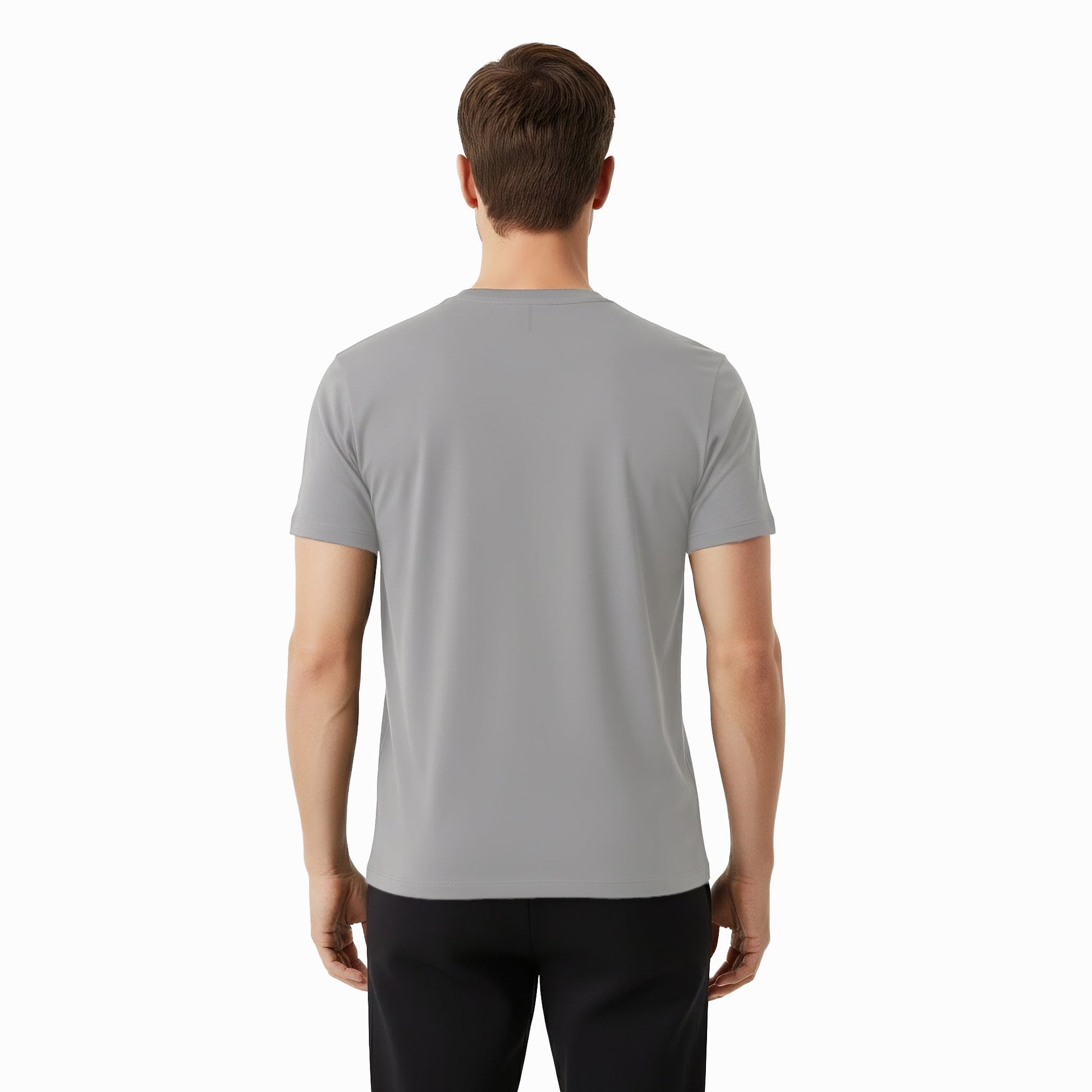 Elijah Grey Short Sleeve Crew Auragen