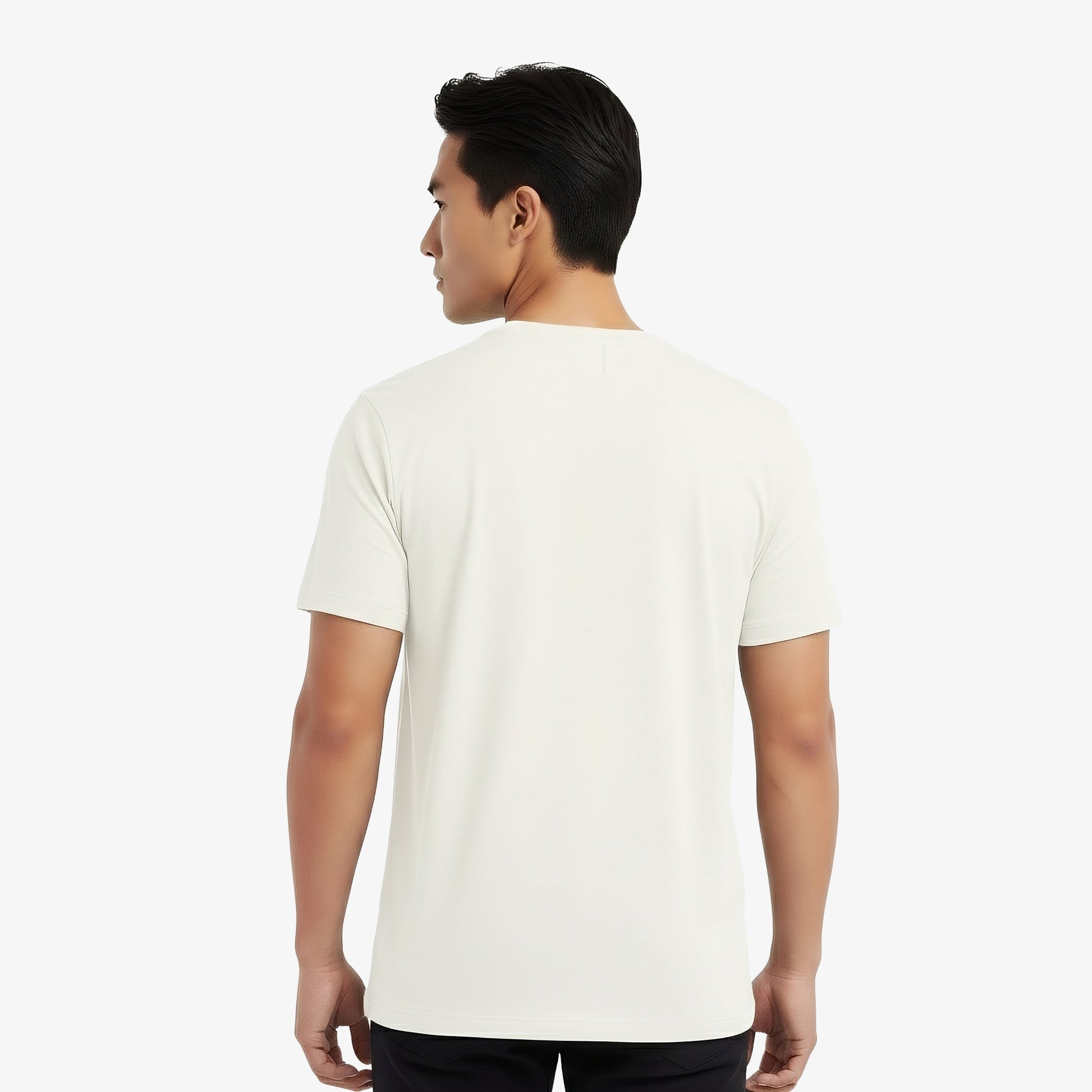 Elijah White Short Sleeve Crew Auragen