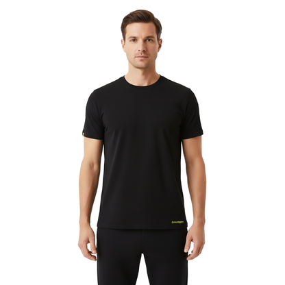 Elijah Black Short Sleeve Crew Auragen
