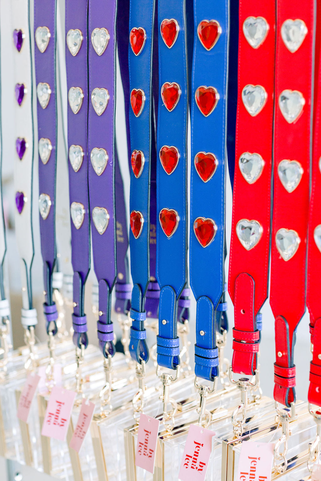 Crystal Heart Purse Strap By Jenna Lee