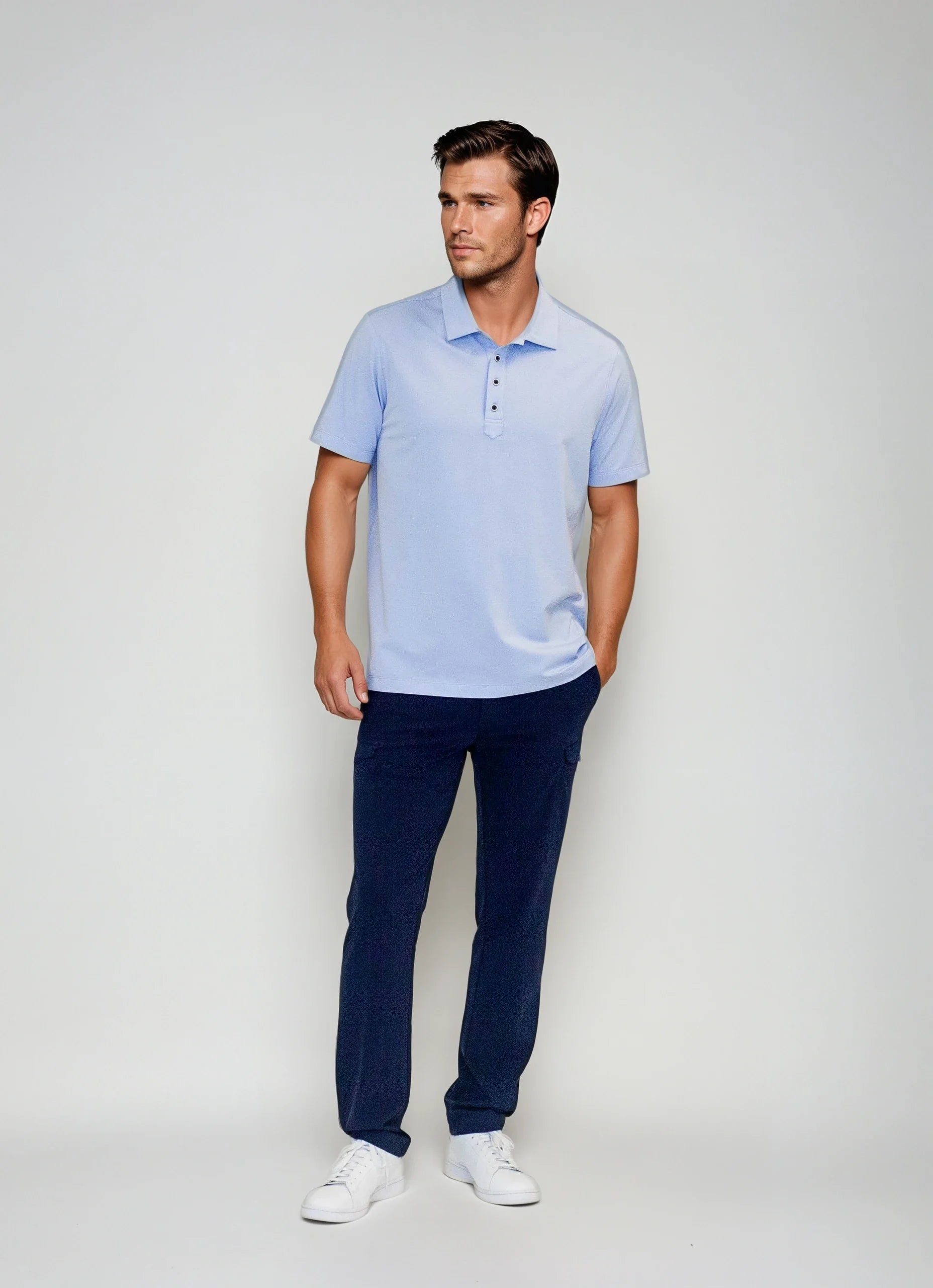 Buki Cinqo Polo - Cool Blue Buki