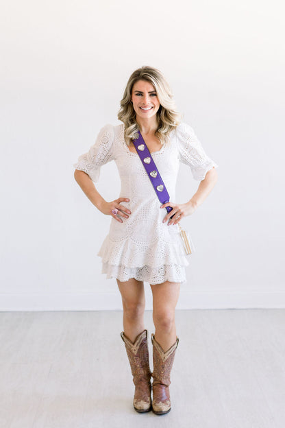Crystal Heart Purse Strap By Jenna Lee