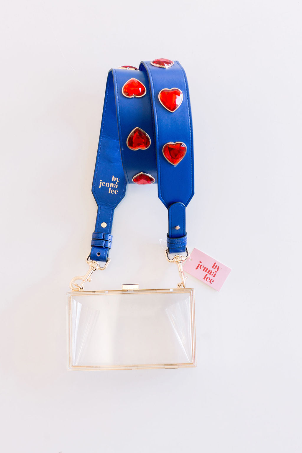 Crystal Heart Purse Strap By Jenna Lee